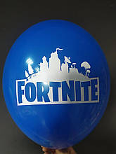 Латексна кулька з малюнком Fortnite синій 022 12" 30см Belbal ТМ "Star"