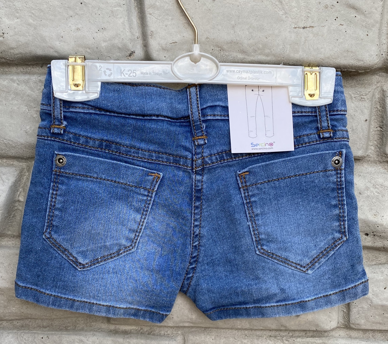 Шорты джинсовые для девочки 8-9 лет 128 Турция - фото 3 - id-p955990545