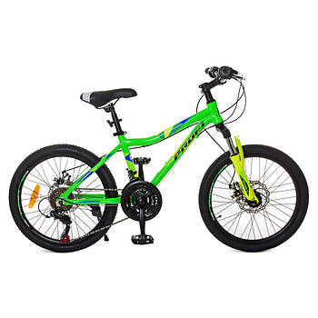 Спортивний велосипед 20 дюймів Profi G20SWIFT A20.1 Салатовий | Алюмінева рама SHIMANO 21SP