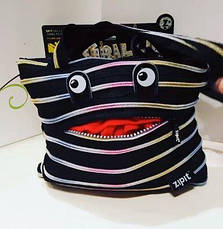 Сумка Zipit Monsters Tote / Beach  Black & Rainbow Teeth (ZBZM-1), фото 2