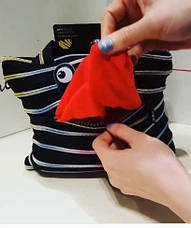 Сумка Zipit Monsters Tote / Beach Black & Rainbow Teeth (ZBZM-1), фото 4