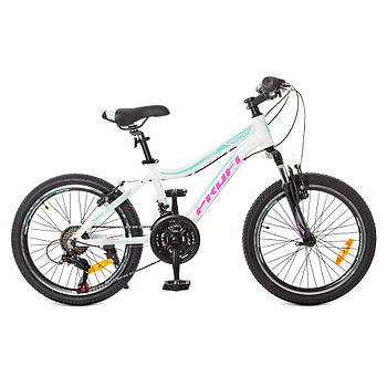 Спортивний велосипед 20 дюймів Profi G20AIRY A20.3 Білий | Алюмінева рама SHIMANO 21SP