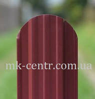 Штакетник 0,45 мм Тендіт 105 мм глянсовий односторонній 3005 червоний євроштакетник штахетник-штакети
