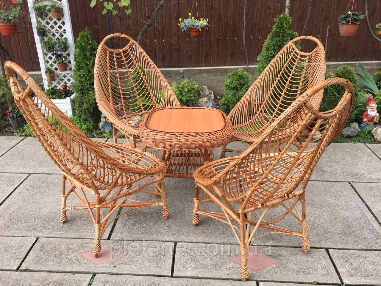 Плетена мебель з лози, фото 1