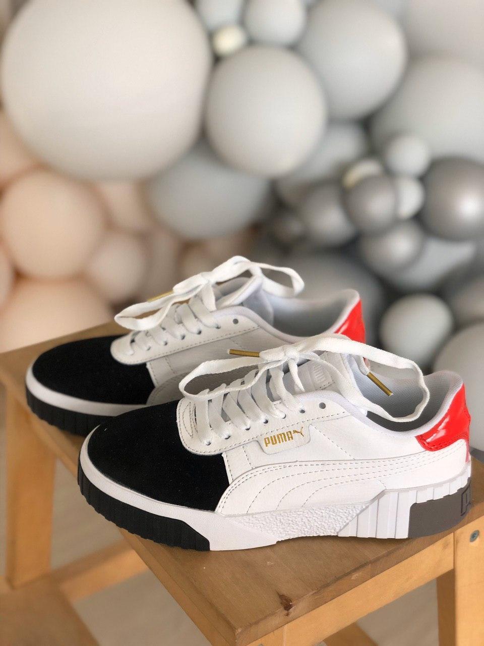 puma cali red white blue