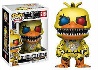 Фигурка Funko Pop Фанко Поп Чика Кошмарный Пять ночей с Фредди FNAF Nightmare Chica 10 см FNAF С 216