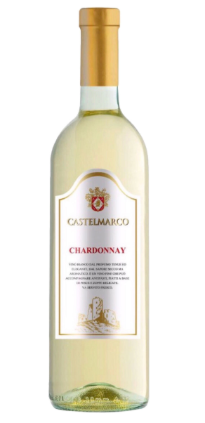 Вино біле сухе 0,75л. Chardonnay Castelmarco (Шардоне Кастелмарко)