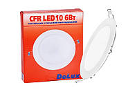 LED світильник DELUX CFR LED 10 4100К 6Вт 220В вбудований круглий