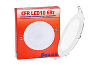 LED светильник DELUX CFR LED 10 4100К 6Вт 220В встроенный круглый