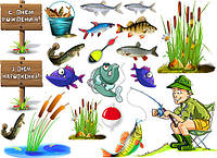 Вафельна картинка Полювання та Риболовля А4 (vk1044)