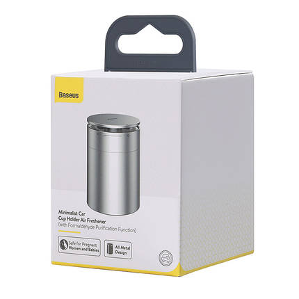 Ароматизатор для автомобіля BASEUS Minimalist Car Cup Holder Air Freshener, чорний, фото 4