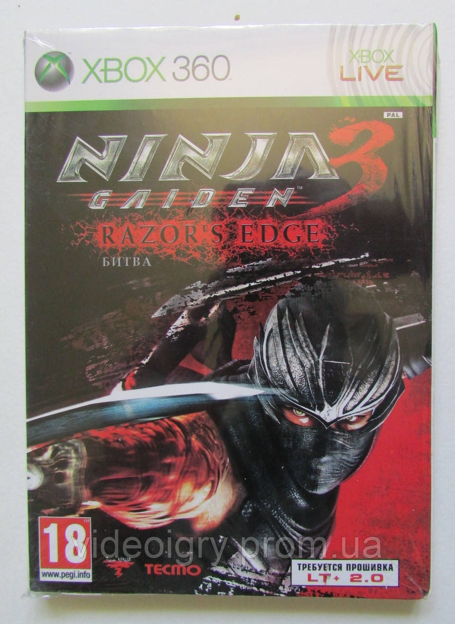 Ninja Gaiden 3: Razor's Edge (LT+2.0) Xbox360 ліцензійна марка України