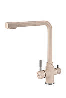 Кухонний змішувач на дві води Granado BADALONA gris