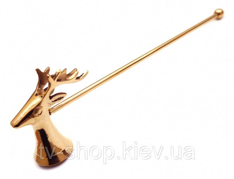 Тушкова для свічок бронзова Олень (24*6,5*3см)