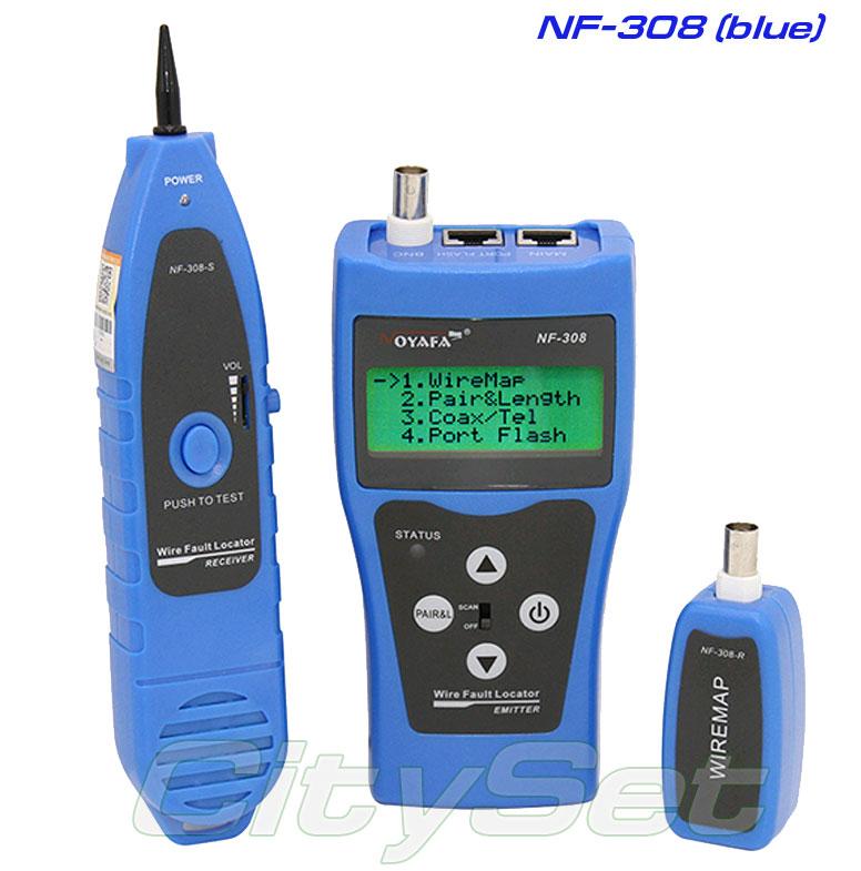 NOYAFA NF308 (blue), багатофункціональний кабельний тестер, трасошукач