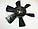 Крильчатка Газель (6-ти лоп.) чорна 3302-1308010 Інтерпласт, фото 4