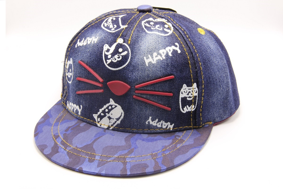 Кепка дитяча M&JJ HAPPY (Snapback) Джинс-Темний (4174)