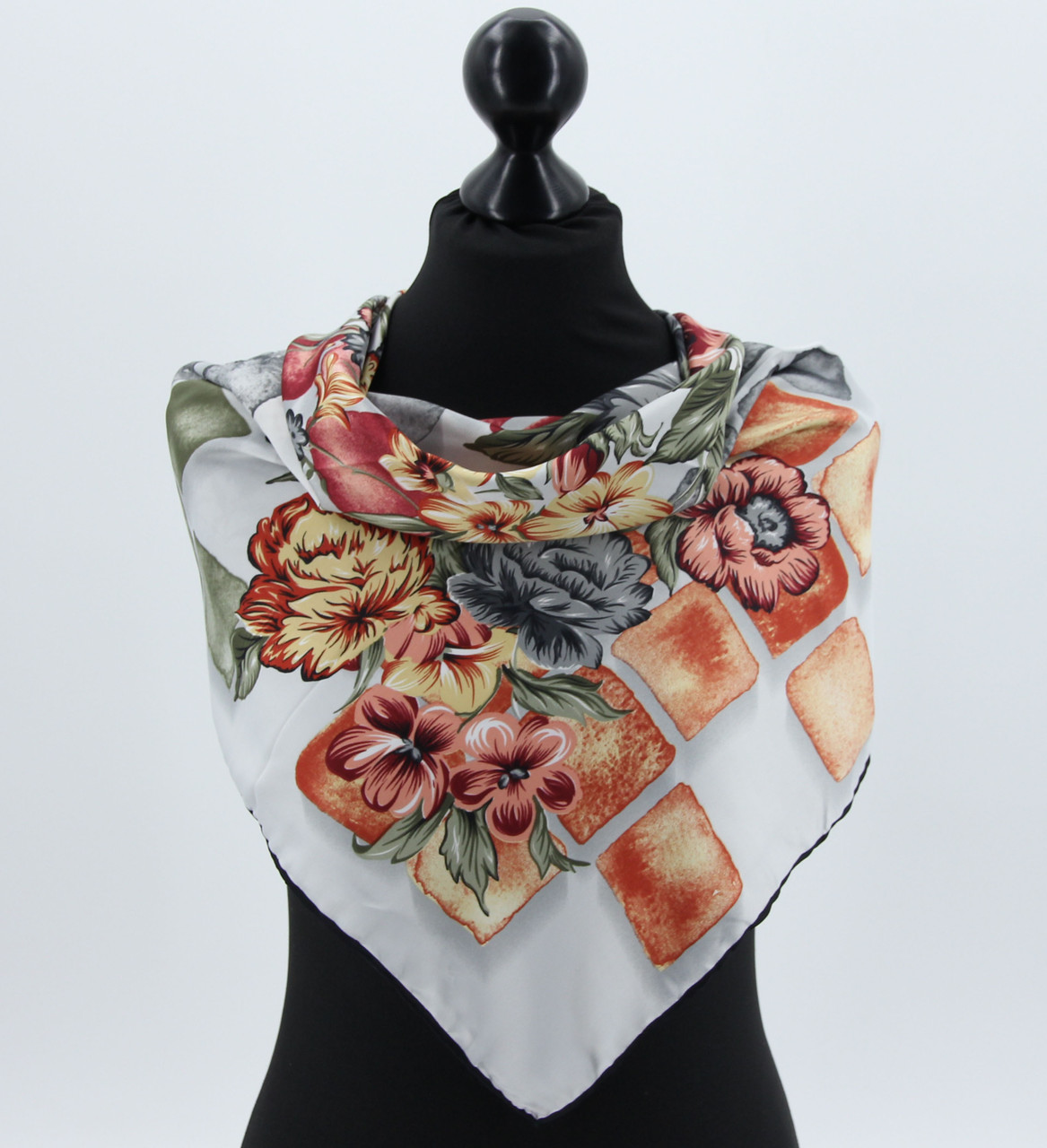 Хустка M&JJ ІЗМІР Шовк Різнокольоровий 95х95 см (520), фото 1