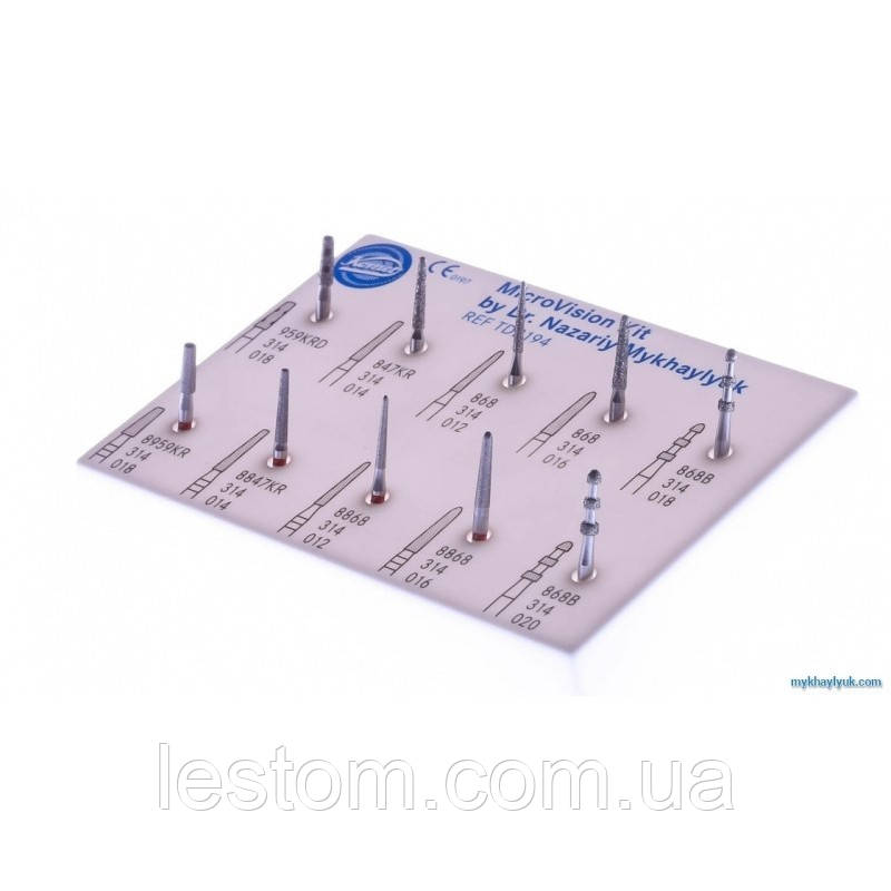 Набір MicroVision для препарування Назарія Михайлюка (MicroVision Set TD2194) KOMET DENTAL