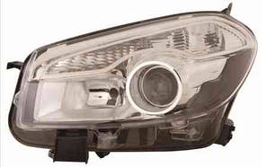 Фара передня для Nissan Qashqai '10-14 ліва (DEPO) H7 / H7 під електрокоректор