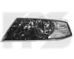 Фара передня для Skoda Octavia A5 '05-09 права (DEPO) чорний відбивач нелинзованная під електрокоректор