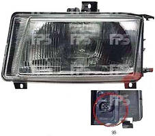 Фара передня для Volkswagen Caddy '99-04 ліва (DEPO) механічна/під електрокоректор