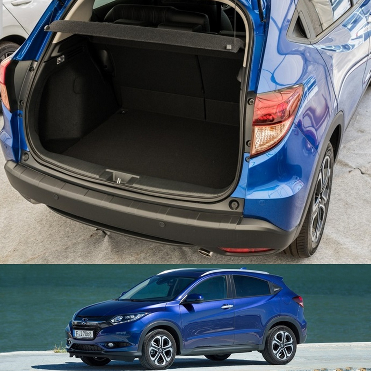 Пластикова захисна накладка на задній бампер для Honda HR-V II 2015+