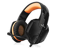 Наушники REAL-EL GDX-7700 SURROUND 7.1 black-orange игровые с микрофоном USB