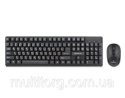 Клавіатура + мишка REAL-EL Standard 550 Kit Wireless беспровідні