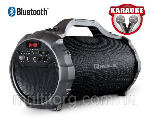 Колонка REAL-EL X-750 Black (bluetooth, караоке)