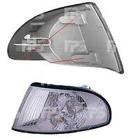 Покажчик повороту Audi A4 '95-99 правий, білий (DEPO)