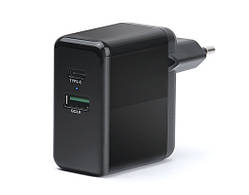 Зарядний пристрій REAL-EL CH-350 USB (USB, Type-C + Quick Charge 3)