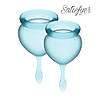 Менструальна чаша для критичних днів — набір Satisfyer Feel Good (light blue), 15 мл і 20 мл, фото 3