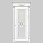 Міжкімнатні двері Casa Verdi Lusso 2 з масиву ясена біла зі склом, фото 2