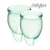 Менструальна чаша для критичних днів - набір Satisfyer Feel Confident (light green), 15мл і 20мл, фото 4