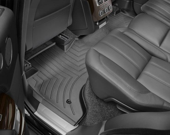 Килими гумові WeatherTech Range Rover 2013-2018 задній чорний ( без консолі )