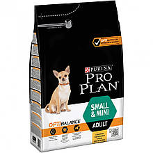 Purina Pro Plan Dog Small&Mini Adult 3 кг з куркою і рисом сухий корм для дорослих собак дрібних порід