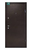 Двери входные ПУ-01 Орех коньячный метал+мдф 960*1900-пр