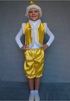 Карнавальний костюм Гномик для дітей від 3 до 6 років жовтий