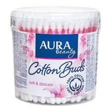 Ватные палочки Cotton Club Aura 200 шт в пластиковой коробочке - фото 1 - id-p1191125148