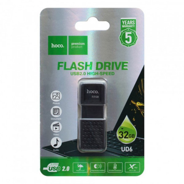 Купить USB Флешка Hoco UD6 32GB USB 2.0 Black, цена 259 ₴ — Prom.ua (ID ...