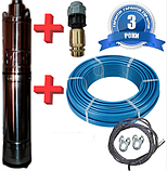 Занурювальний глибинний насос для свердловин шнековий OX-5010 DELTA ПОВНИЙ КОМПЛЕКТ, фото 2