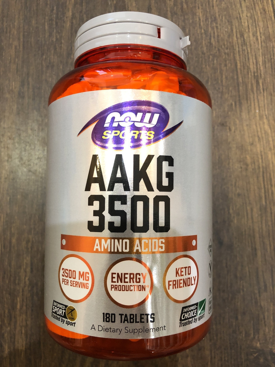 Аргінін альфа-кетоглутарат Now Foods AAKG 180 tabl