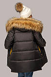 Жіноча куртка на зиму Ліза з хутром єнота, р. 44-56, фото 4