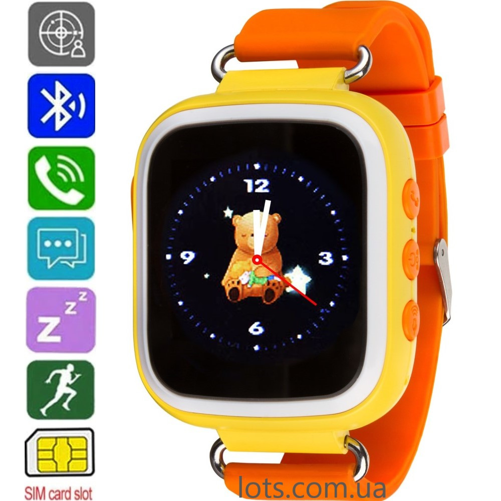 Смарт-годинник дитячий ATRIX SW iQ200 Yellow — Розумні Дитячі Годинники GPS + SIM