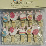 Великодній мінікоркорди на прищіпці Заєць (шт), фото 2