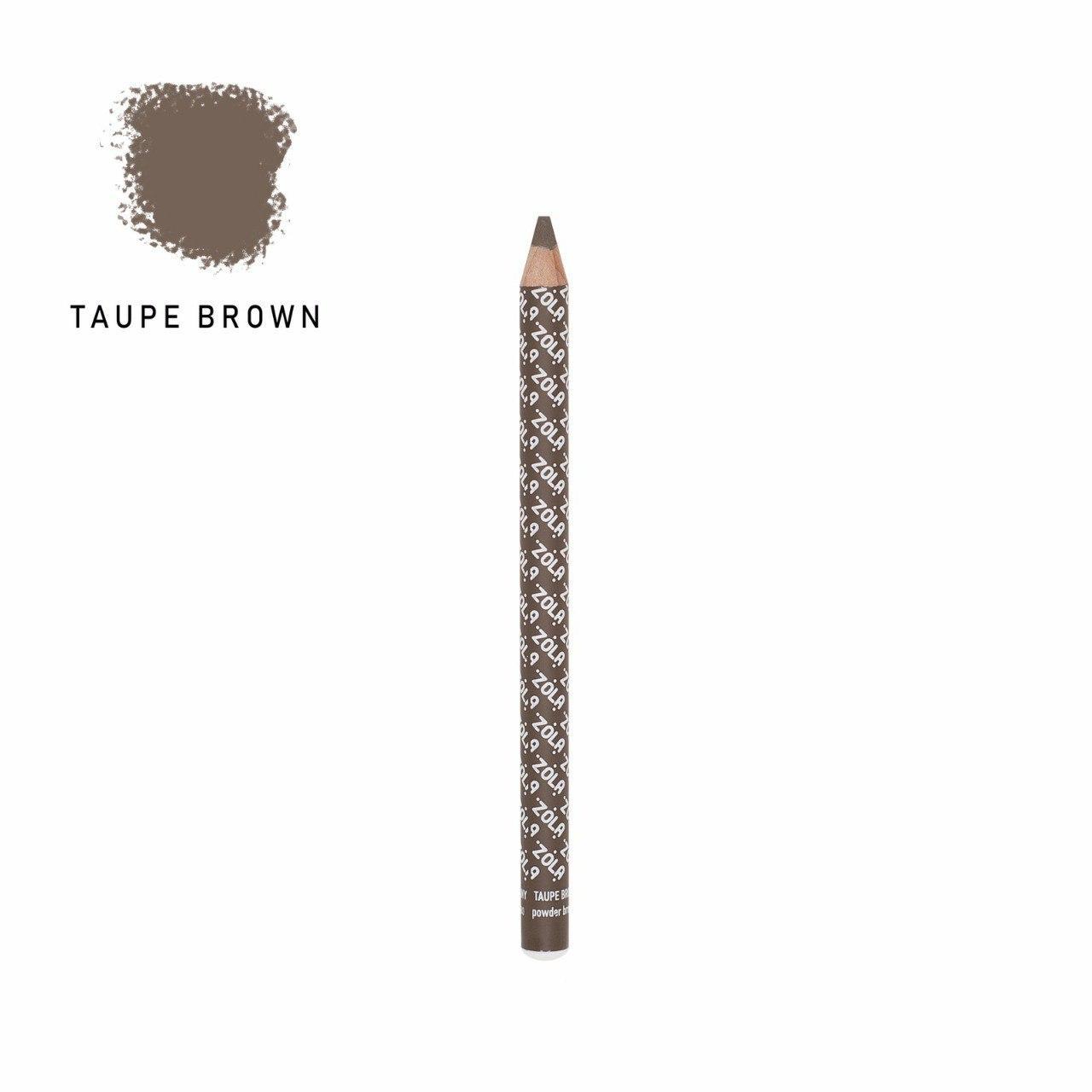 Пудровий олівець для оформлення брів Zola (Taupe Brown)