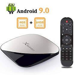 Андроїд Смарт ТВ приставка smart tv box X88 Pro (4/64 Gb) Android 9.0 Новинка 2020