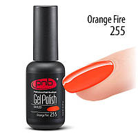 Гель-лак PNB №255 Orange Fire, 8 мл. Neon Bomb collection