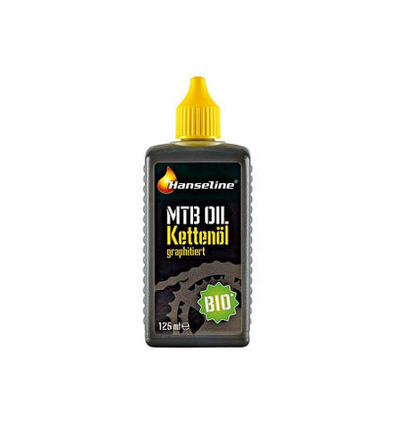 Мастило для ланцюга Hanseline BIO-MTB-Oil 125 мл (графіт), фото 1